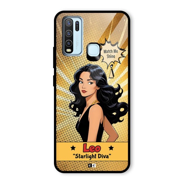 Diva Leo Glass Back Case for Vivo Y30