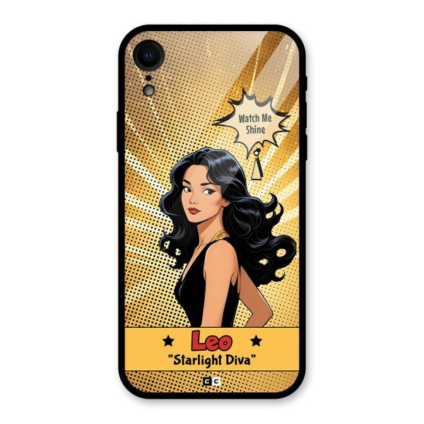 Diva Leo Glass Back Case for iPhone XR