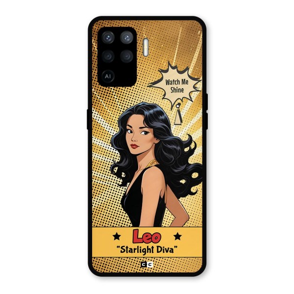 Diva Leo Metal Back Case for Oppo F19 Pro