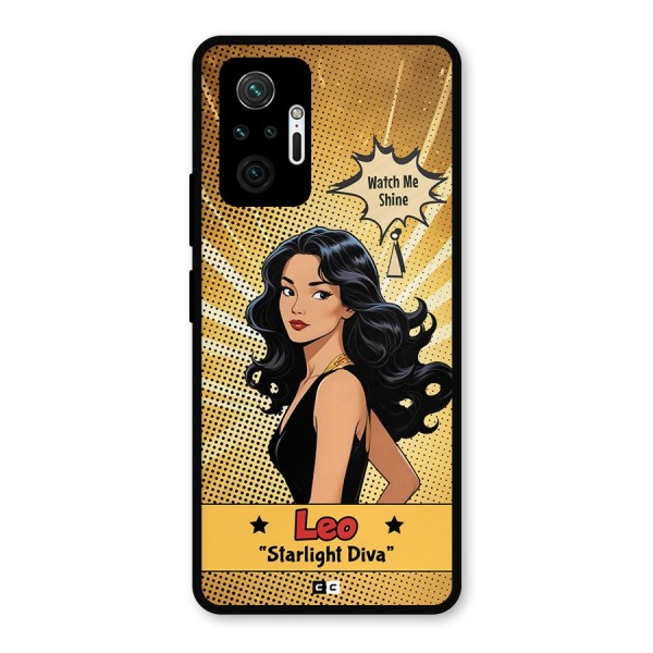 Diva Leo Metal Back Case for Redmi Note 10 Pro