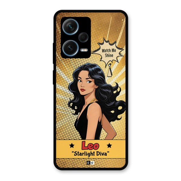 Diva Leo Metal Back Case for Redmi Note 12 Pro Plus 5G