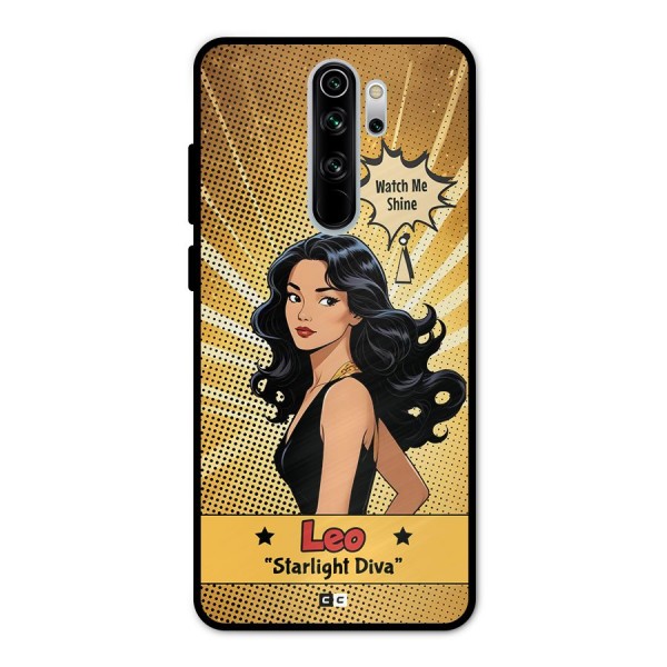 Diva Leo Metal Back Case for Redmi Note 8 Pro