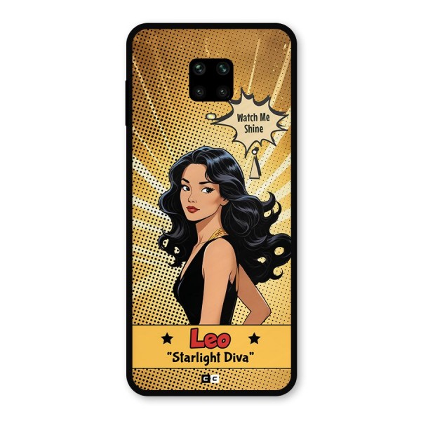 Diva Leo Metal Back Case for Redmi Note 9 Pro Max