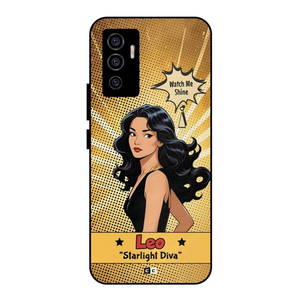 Diva Leo Metal Back Case for Vivo V23e
