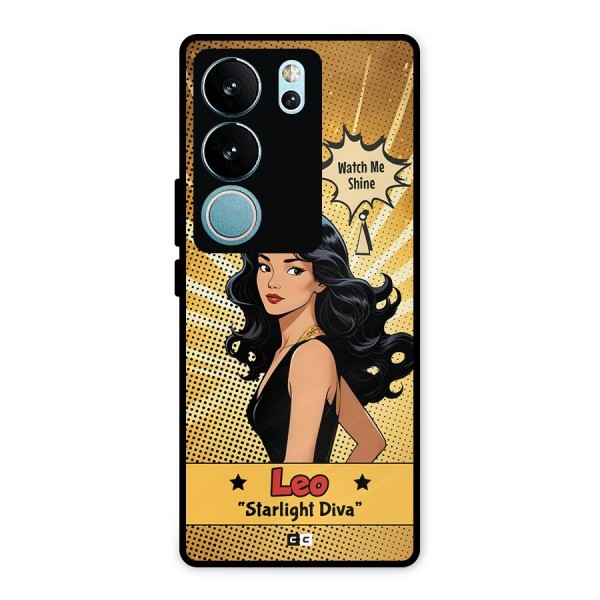 Diva Leo Metal Back Case for Vivo V29