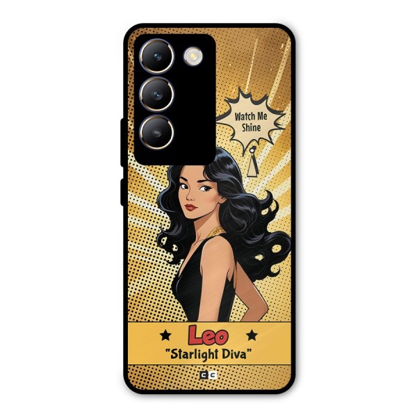 Diva Leo Metal Back Case for Vivo Y200e