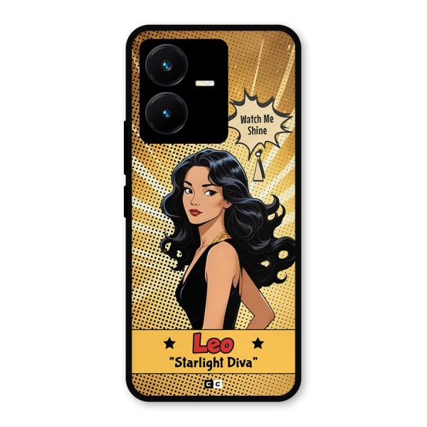 Diva Leo Metal Back Case for Vivo Y22