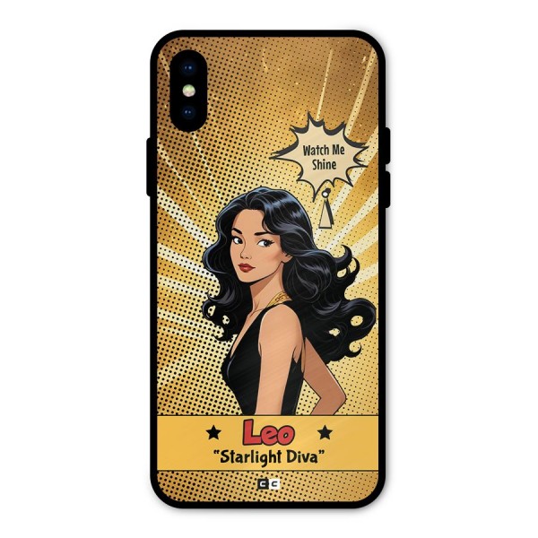 Diva Leo Metal Back Case for iPhone XS