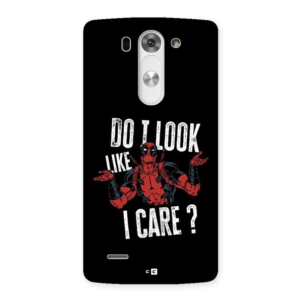 Do I Care Back Case for LG G3 Beat