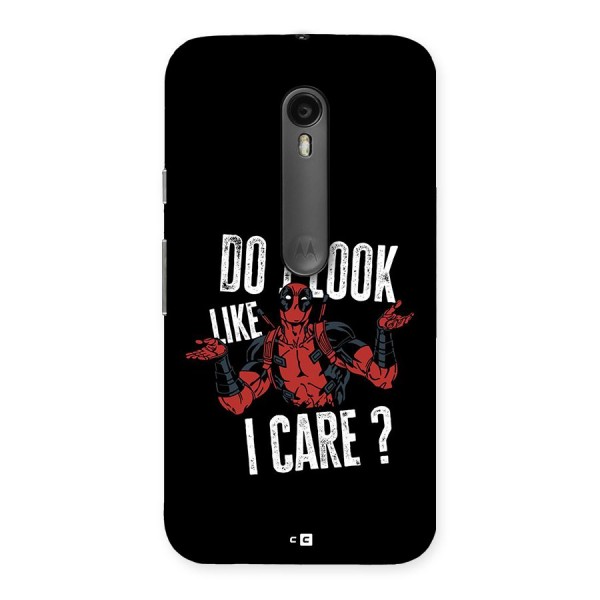 Do I Care Back Case for Moto G3