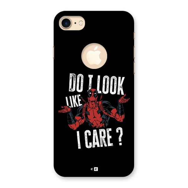 Do I Care Back Case for iPhone 7 Logo Cut