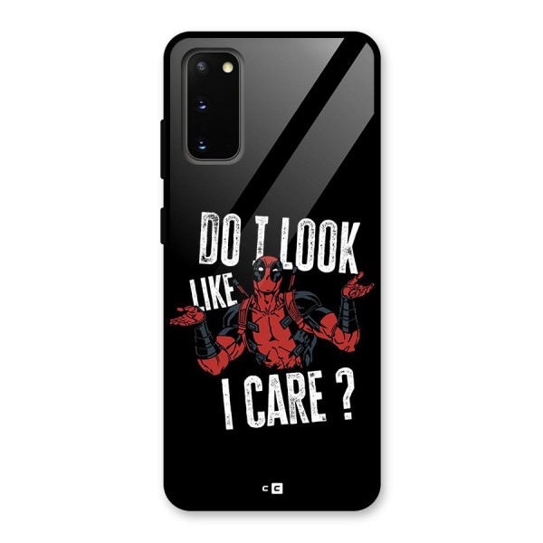 Do I Care Glass Back Case for Galaxy S20