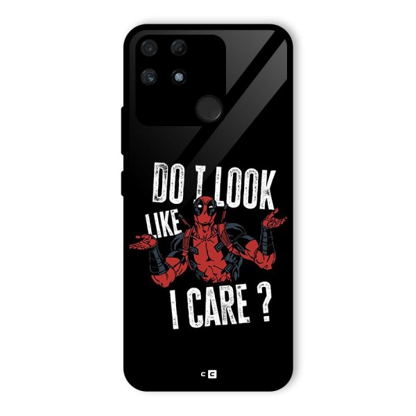 Do I Care Glass Back Case for Realme Narzo 50A