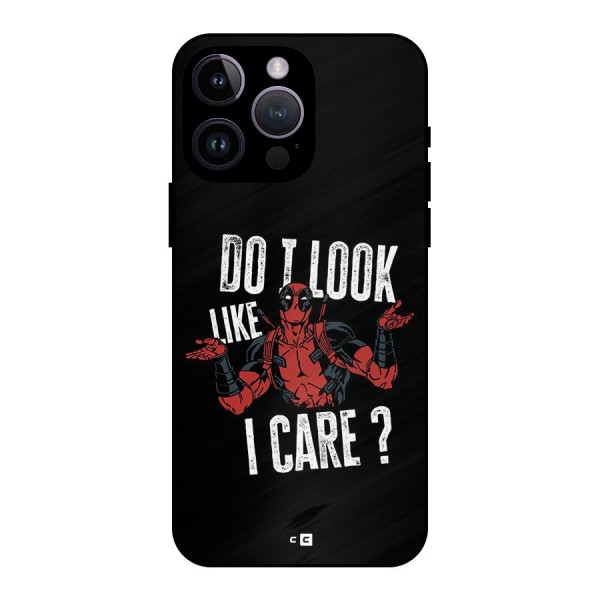 Do I Care Metal Back Case for iPhone 14 Pro Max