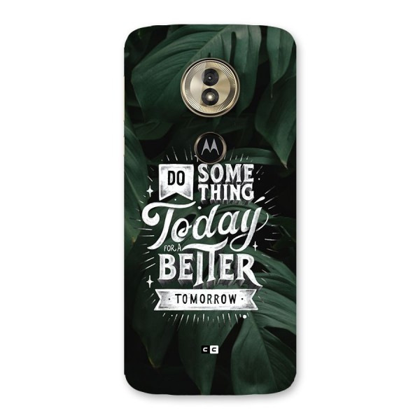 Do Something Back Case for Moto G6 Play