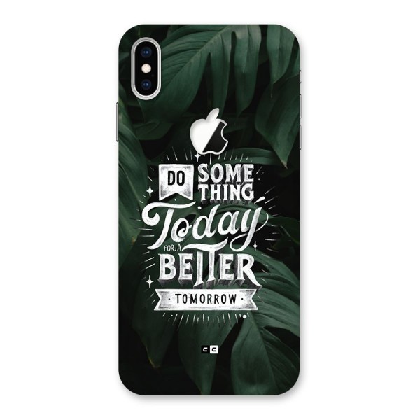 Do Something Back Case for iPhone XS Max Apple Cut
