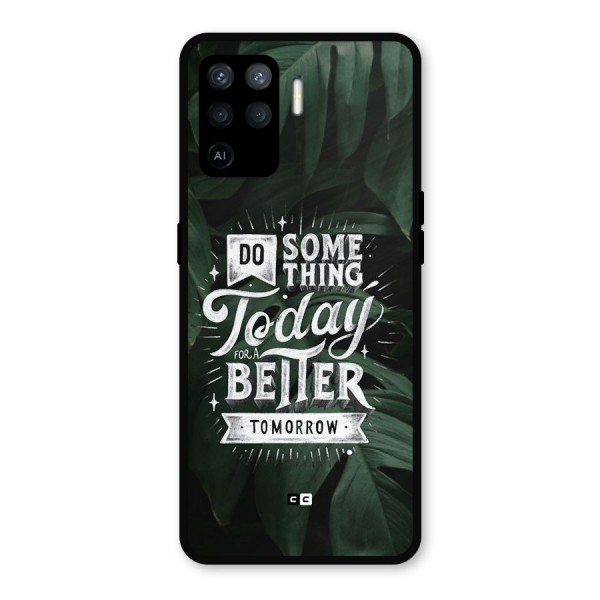 Do Something Metal Back Case for Oppo F19 Pro