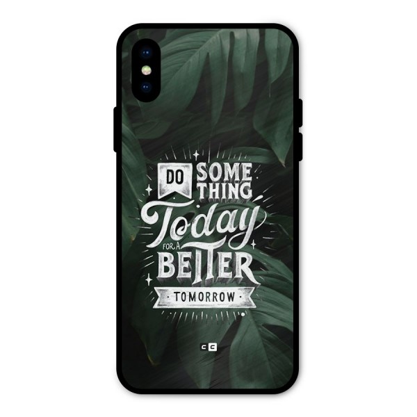 Do Something Metal Back Case for iPhone X