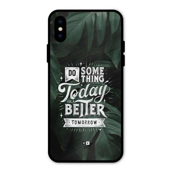 Do Something Metal Back Case for iPhone XS