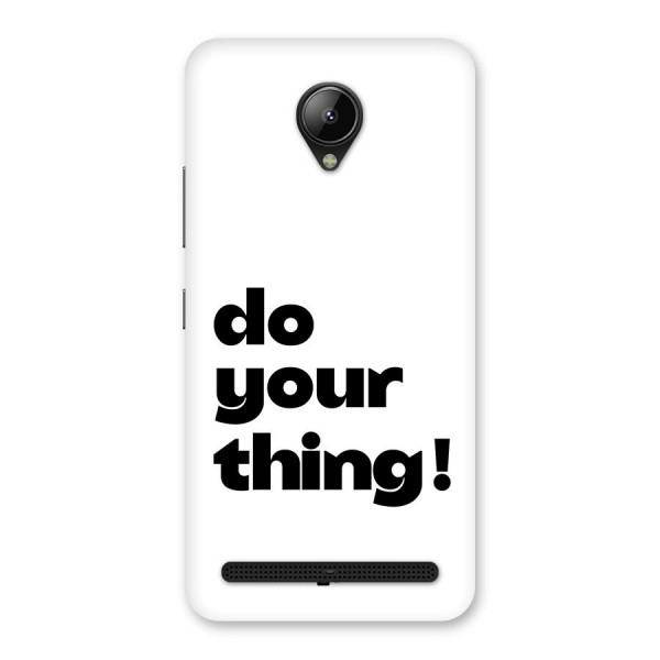 Do Your Thing Back Case for Lenovo C2
