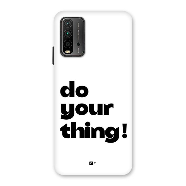Do Your Thing Back Case for Redmi 9 Power