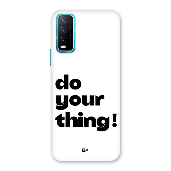 Do Your Thing Back Case for Vivo Y12s