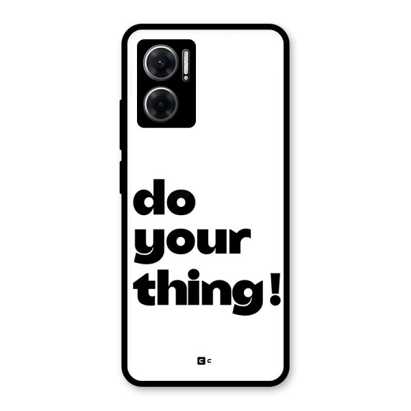 Do Your Thing Glass Back Case for Redmi 11 Prime 5G