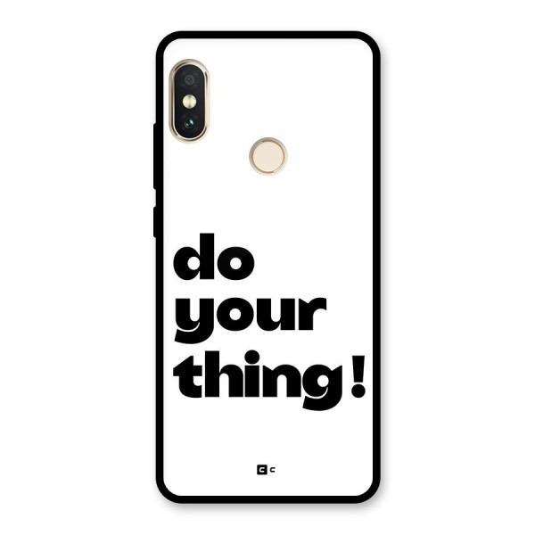 Do Your Thing Glass Back Case for Redmi Note 5 Pro