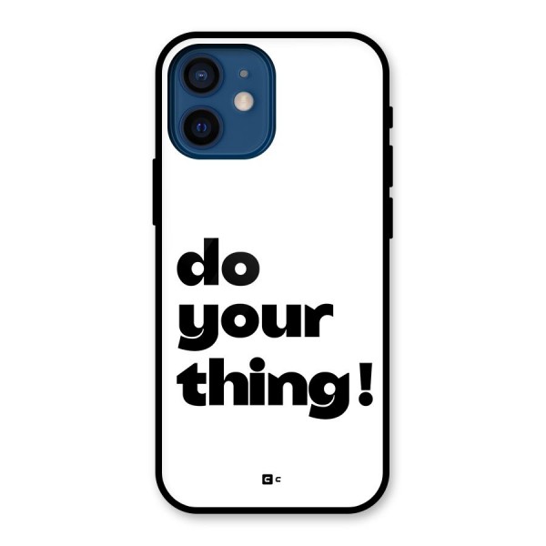 Do Your Thing Glass Back Case for iPhone 12 Mini