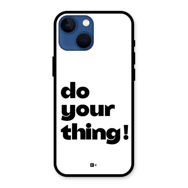 Do Your Thing Glass Back Case for iPhone 13 Mini