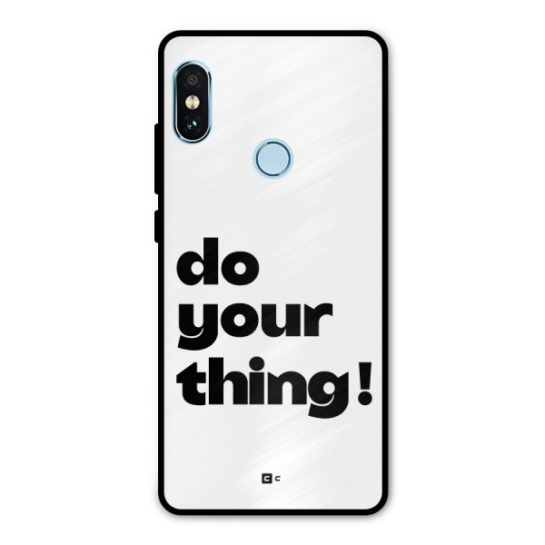 Do Your Thing Metal Back Case for Redmi Note 5 Pro