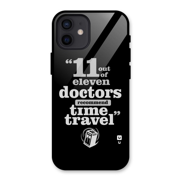 Doctors Recommend Time Travel Glass Back Case for iPhone 12