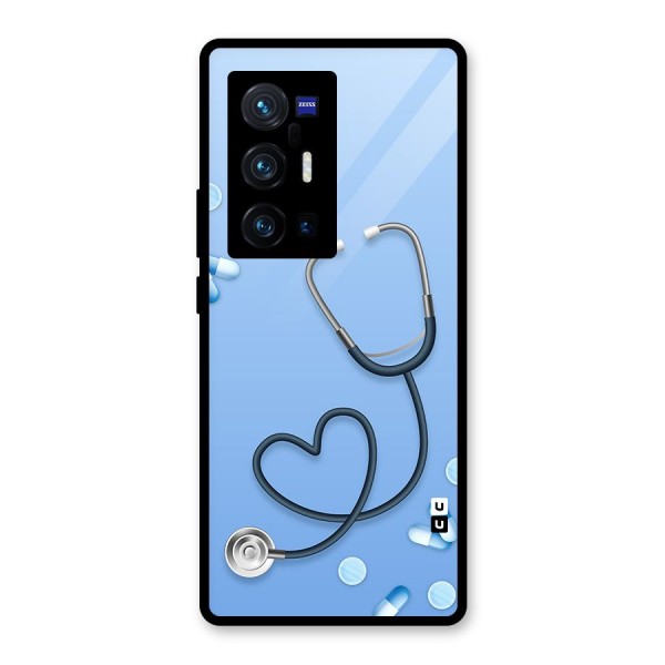Doctors Stethoscope Glass Back Case for Vivo X70 Pro Plus