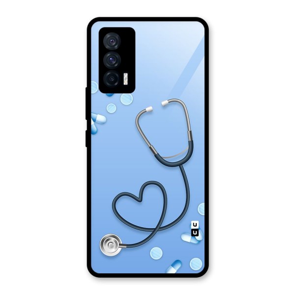 Doctors Stethoscope Glass Back Case for Vivo iQOO 7 5G