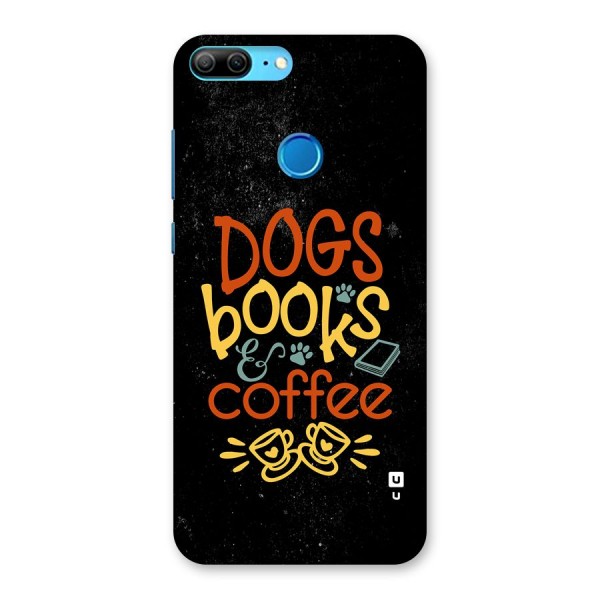 Dogs Books Coffee Back Case for Honor 9 Lite