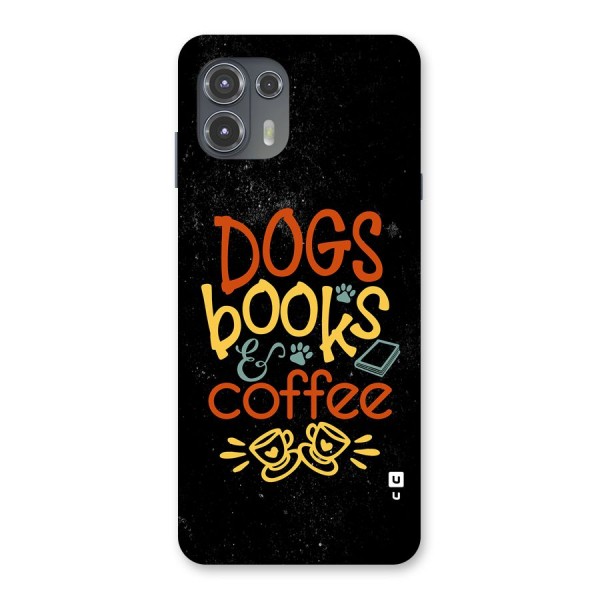 Dogs Books Coffee Back Case for Motorola Edge 20 Fusion
