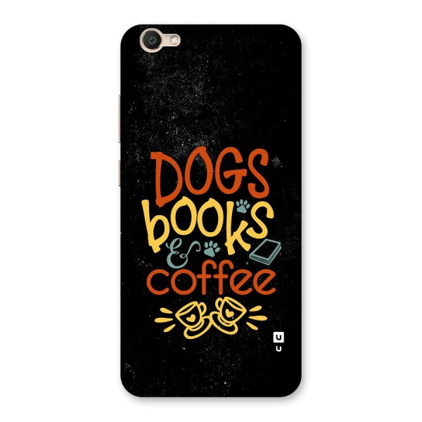 Dogs Books Coffee Back Case for Vivo Y67