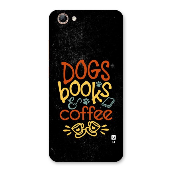 Dogs Books Coffee Back Case for Vivo Y71i