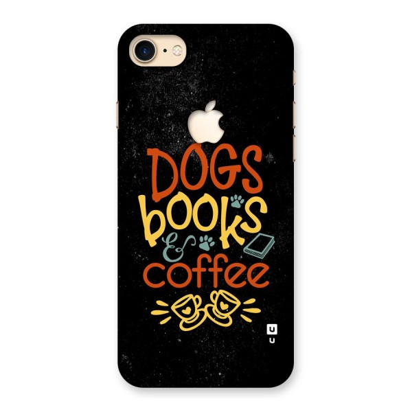 Dogs Books Coffee Back Case for iPhone 7 Apple Cut