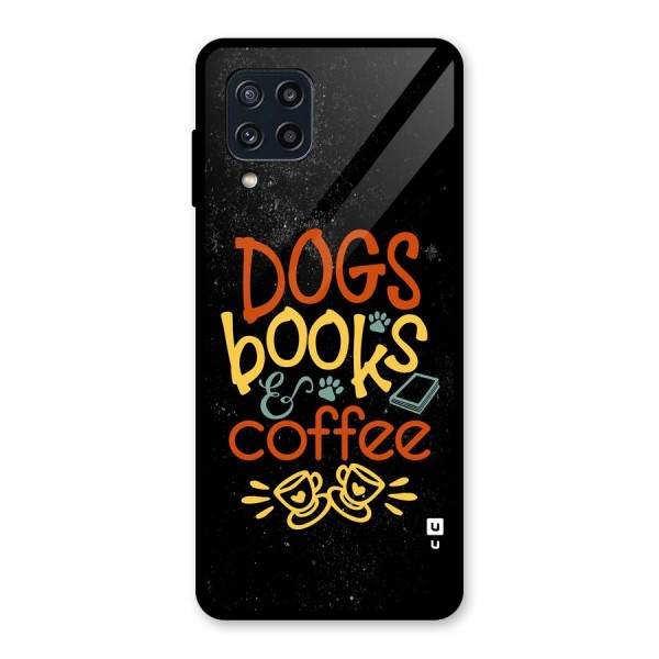 Dogs Books Coffee Glass Back Case for Galaxy M32