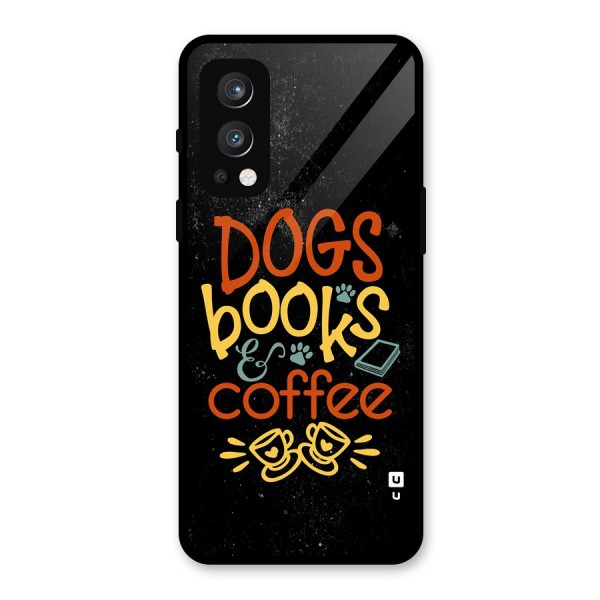 Dogs Books Coffee Glass Back Case for OnePlus Nord 2 5G