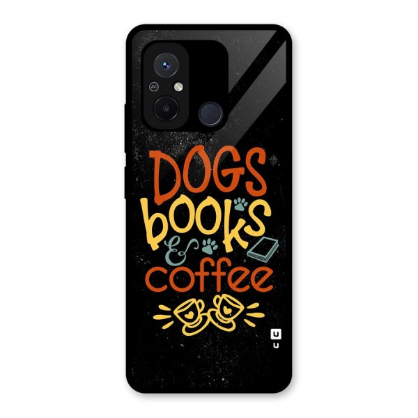 Dogs Books Coffee Glass Back Case for Redmi 12C