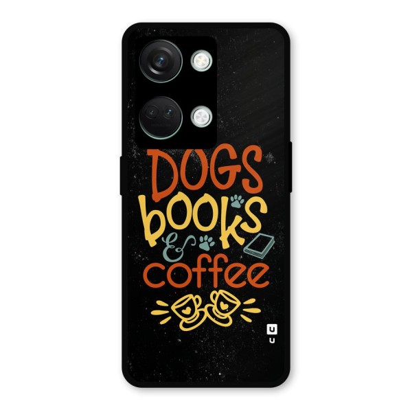 Dogs Books Coffee Metal Back Case for OnePlus Nord 3