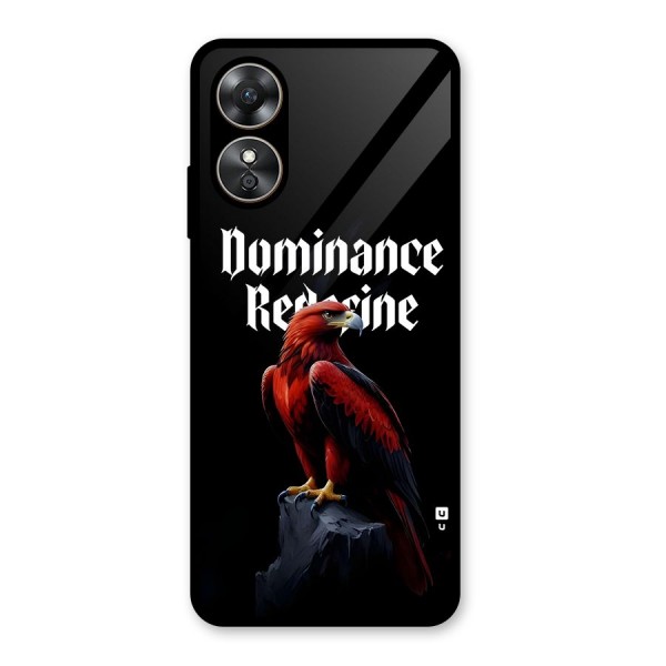 Dominance Eagle Glass Back Case for Oppo A17