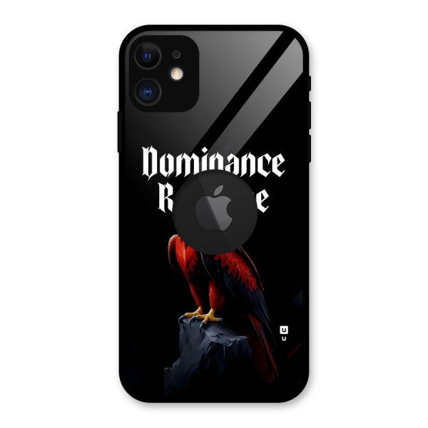 Dominance Eagle Glass Back Case for iPhone 11 Logo Cut