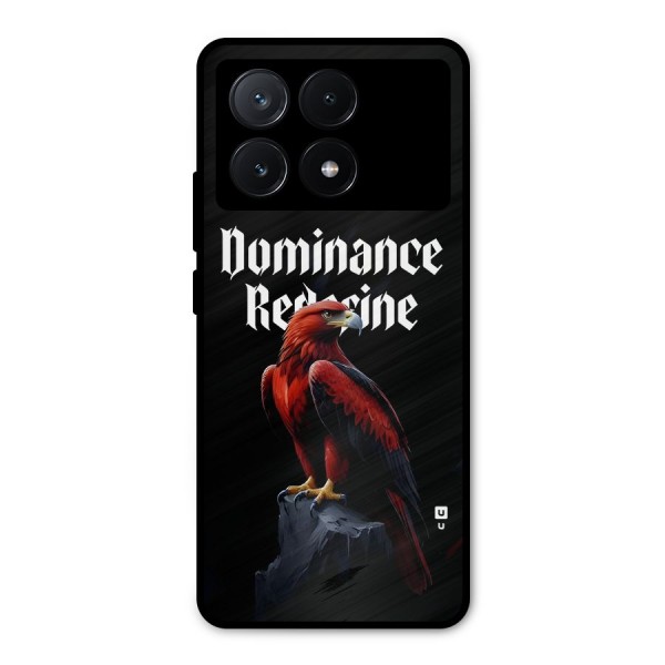 Dominance Eagle Metal Back Case for Poco X6 Pro