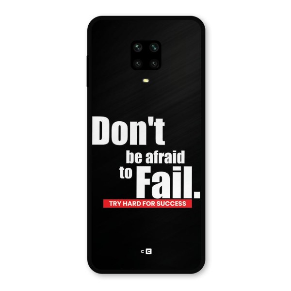 Dont Be Afriad Metal Back Case for Redmi Note 9 Pro Max