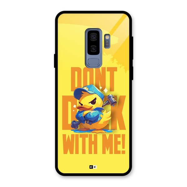 Dont Duck With Me Glass Back Case for Galaxy S9 Plus