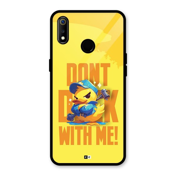 Dont Duck With Me Glass Back Case for Realme 3