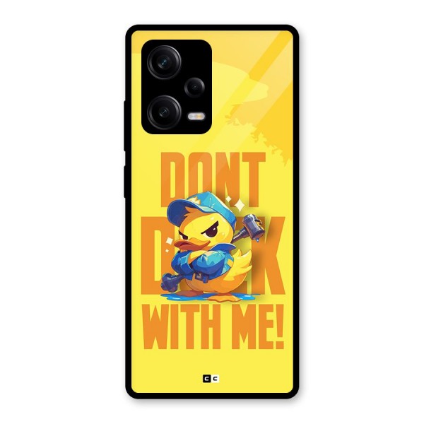 Dont Duck With Me Glass Back Case for Redmi Note 12 Pro